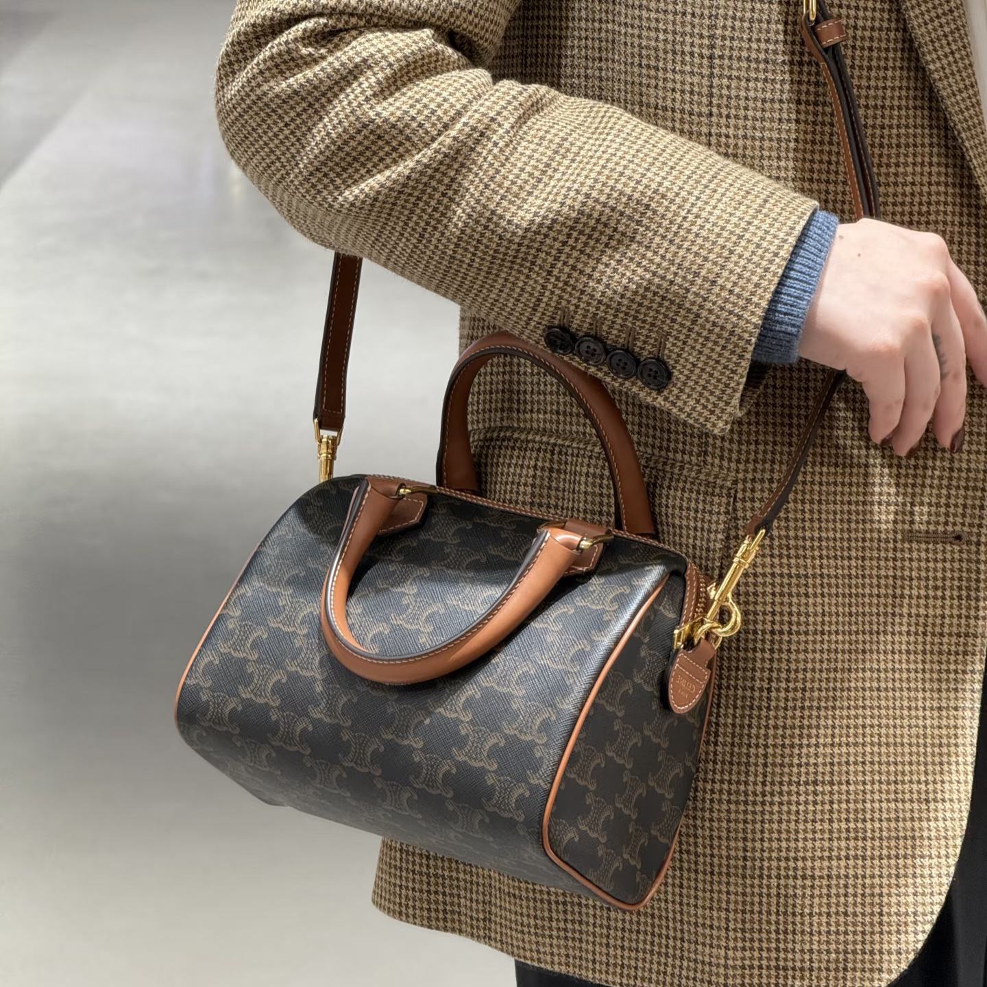 99新 GUCCI/古驰 思琳老花波士顿/5844