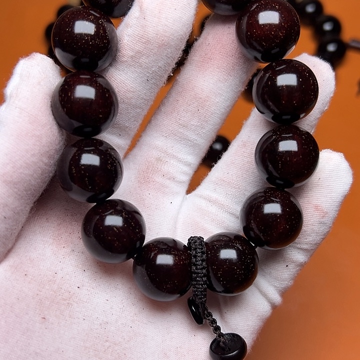 小叶紫檀手串/手链小叶紫檀1.8/13颗满星毕业