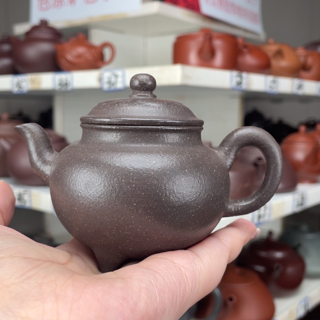 茶壶紫砂福**全天青半手150毫升