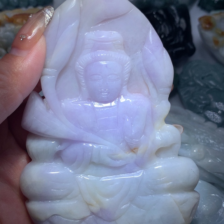 翡翠未镶嵌颈饰保真天然A货翡翠