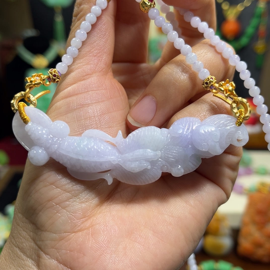 翡翠未镶嵌颈饰天然翡翠