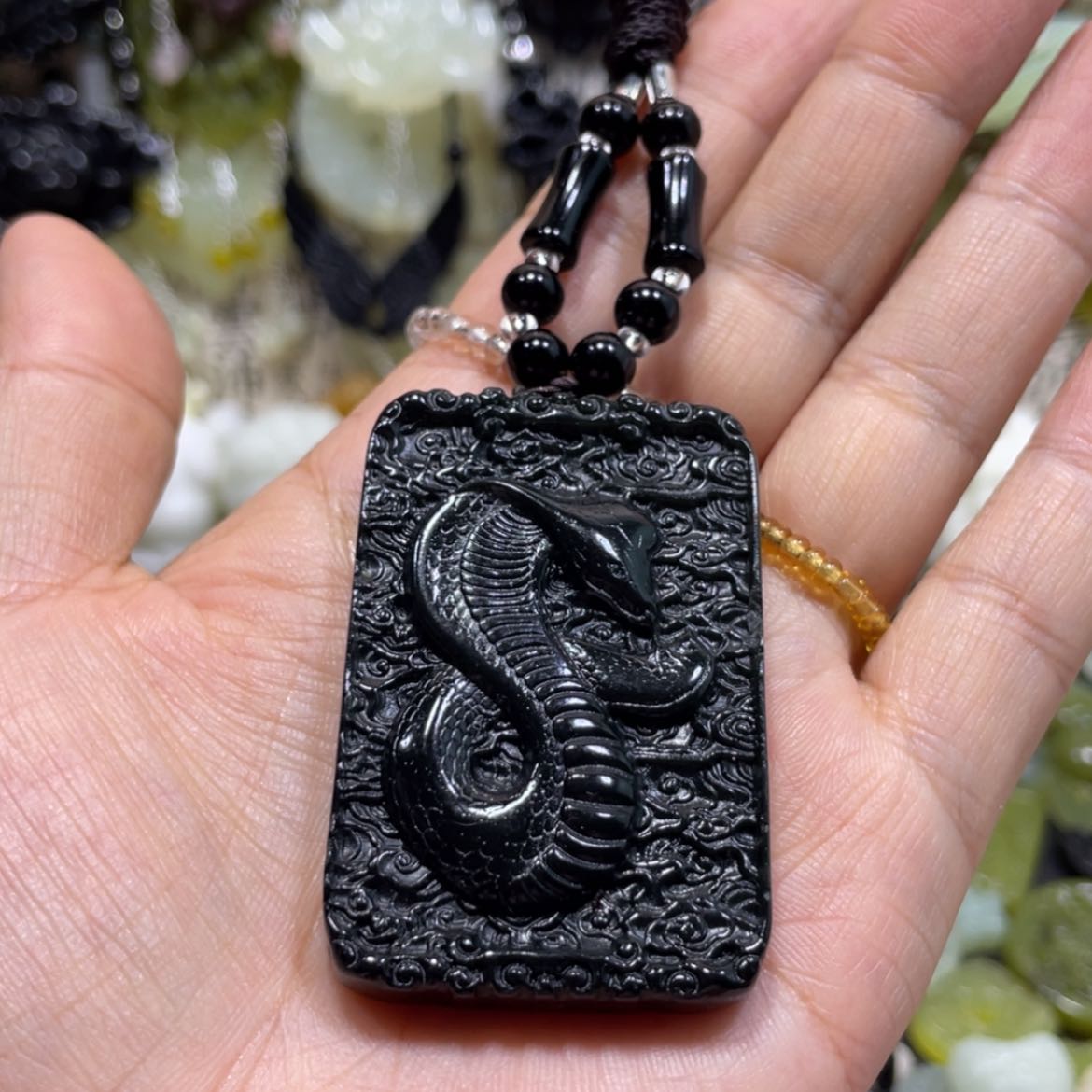 【闪购商品】岫玉颈饰未镶嵌87吊坠