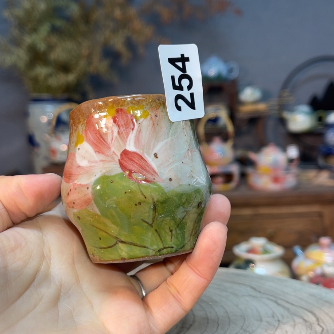 杯素浅陶瓷手工手绘