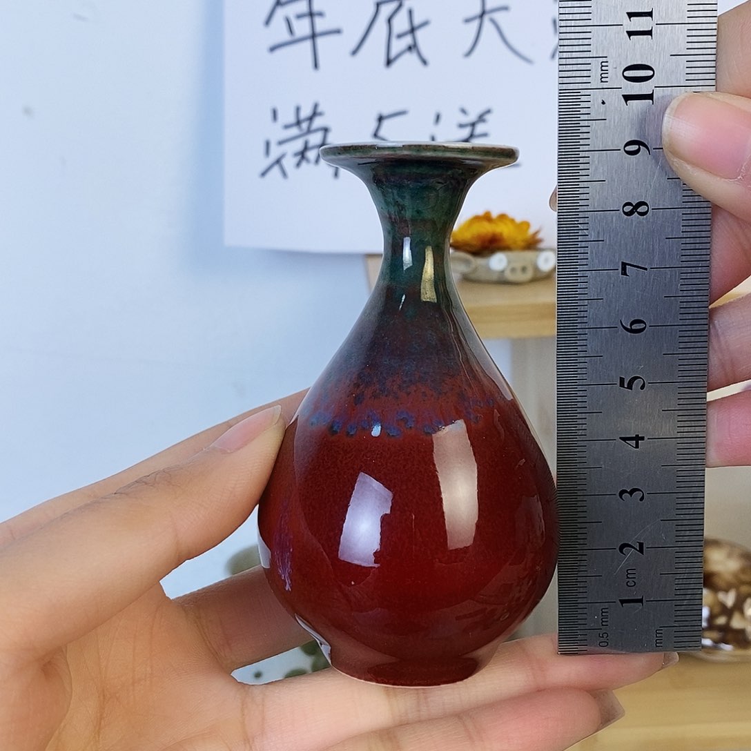 摆件景德镇高温陶瓷小花瓶