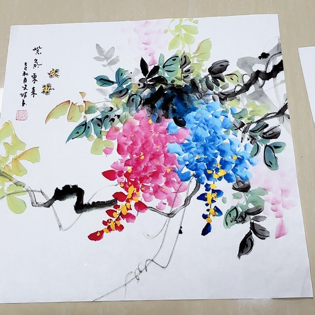 国画国画作品多次