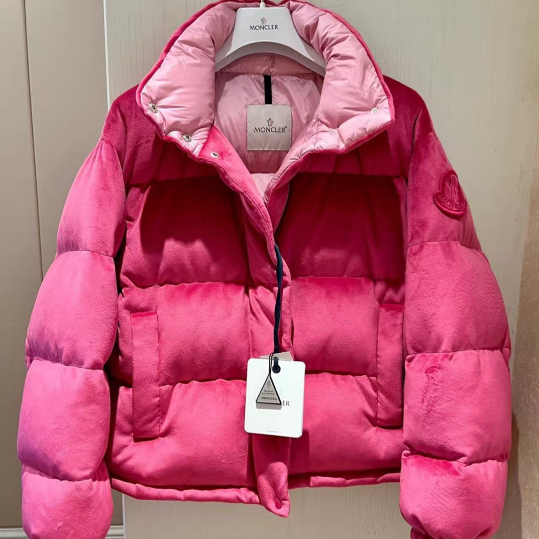 99新 MONCLER au220 袖标logo可拆式连帽羽绒外套 2码 粘胶纤维
