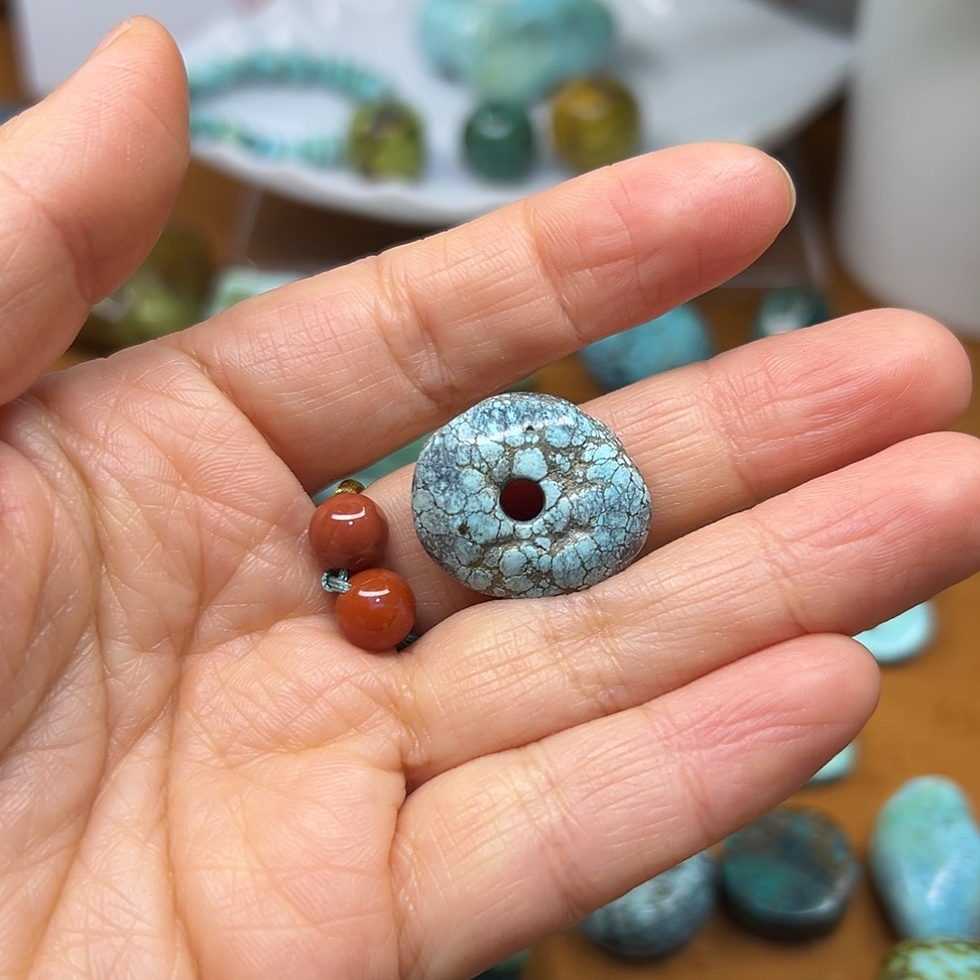 战***己玛瑙/玉髓未镶嵌吊坠