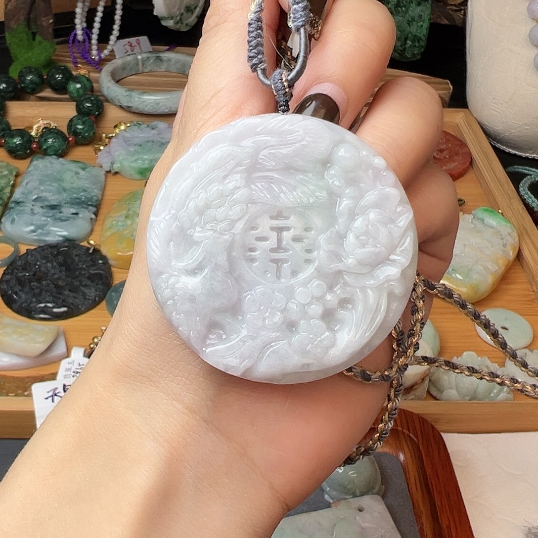 翡翠吊坠(赠链)未镶嵌吊坠5