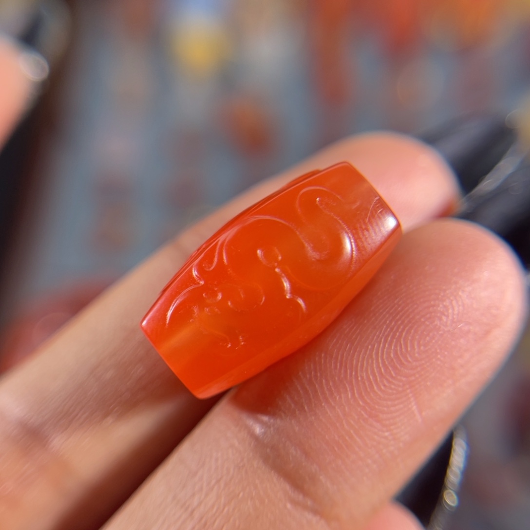 南红玛瑙丽江料仿古龙勒子未镶嵌