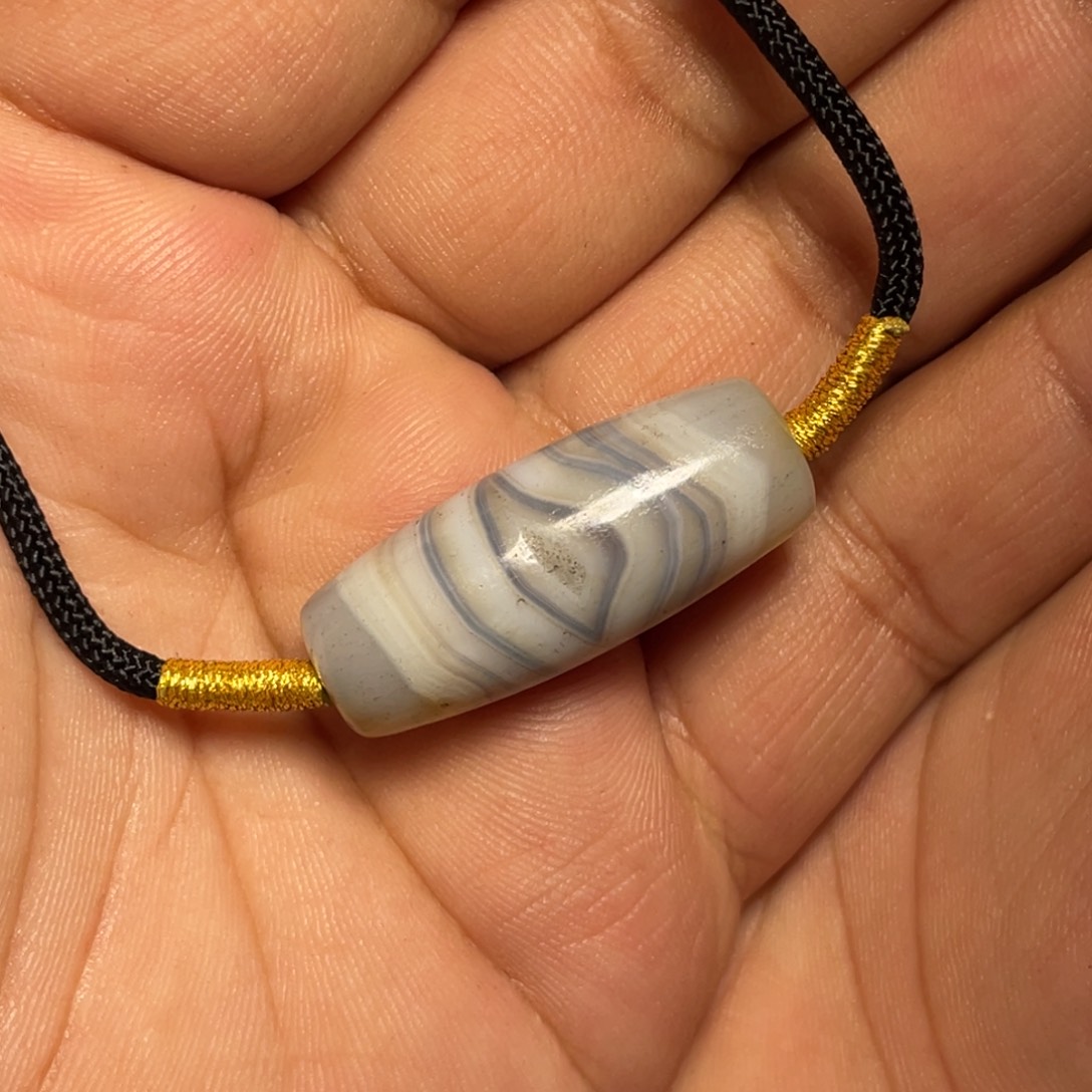 C***麻玛瑙/玉髓未镶嵌单珠