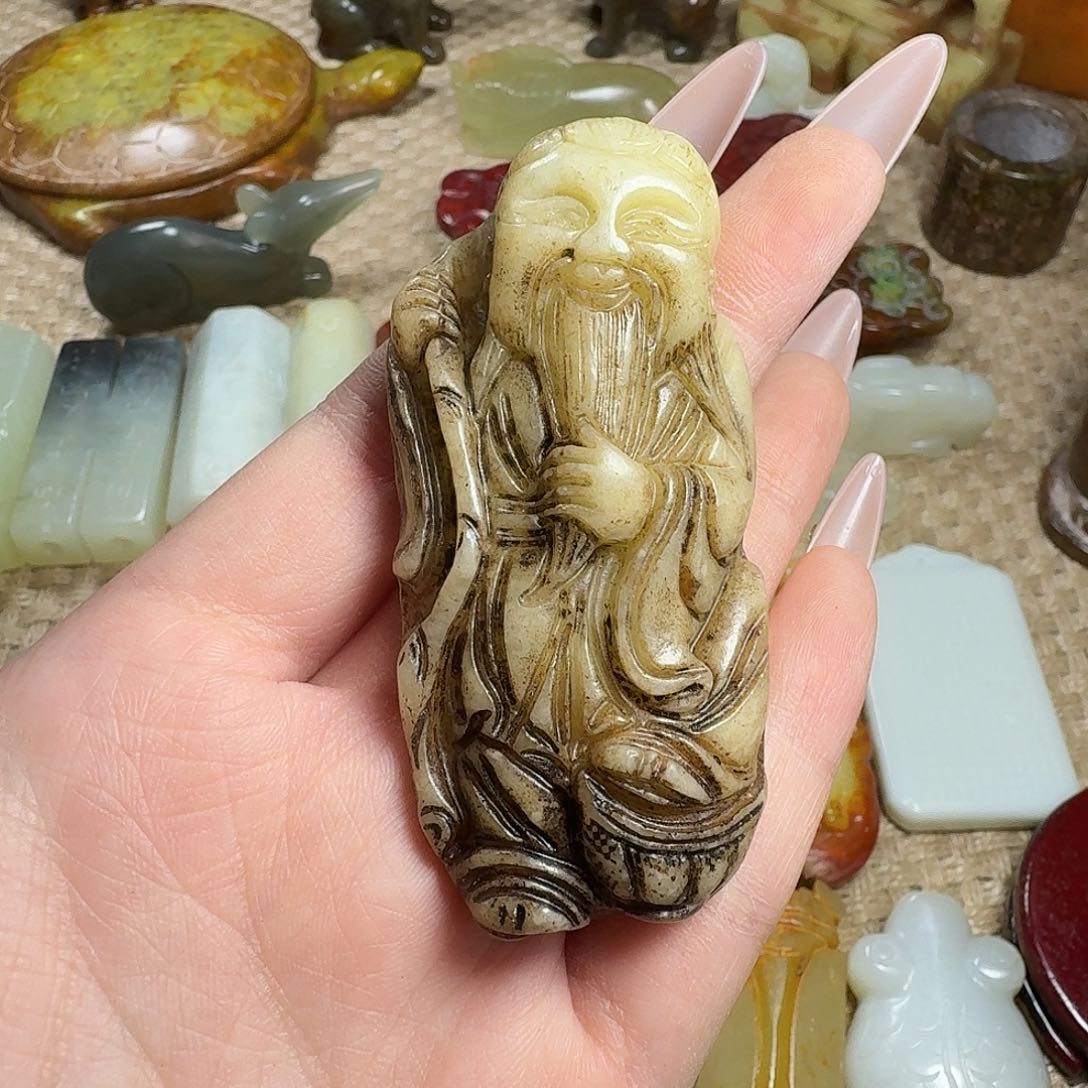 白玉菩提吊坠挂件