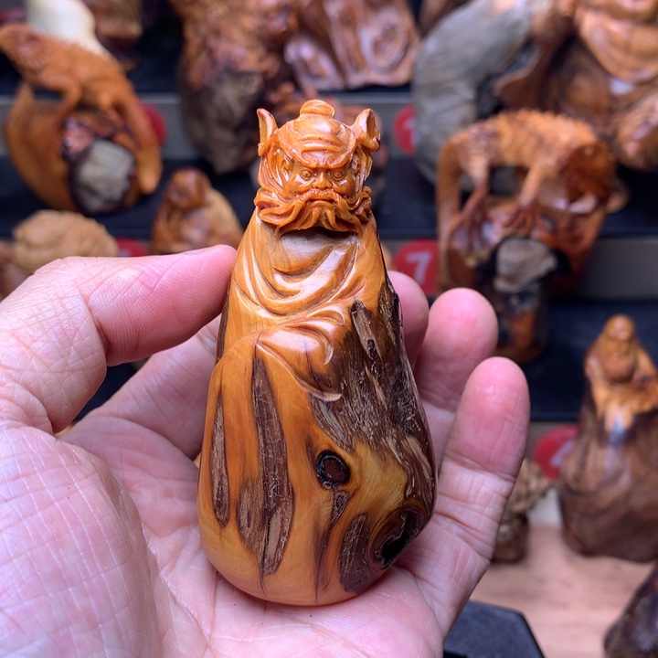 柏木（崖柏）崖柏陈化料手把件