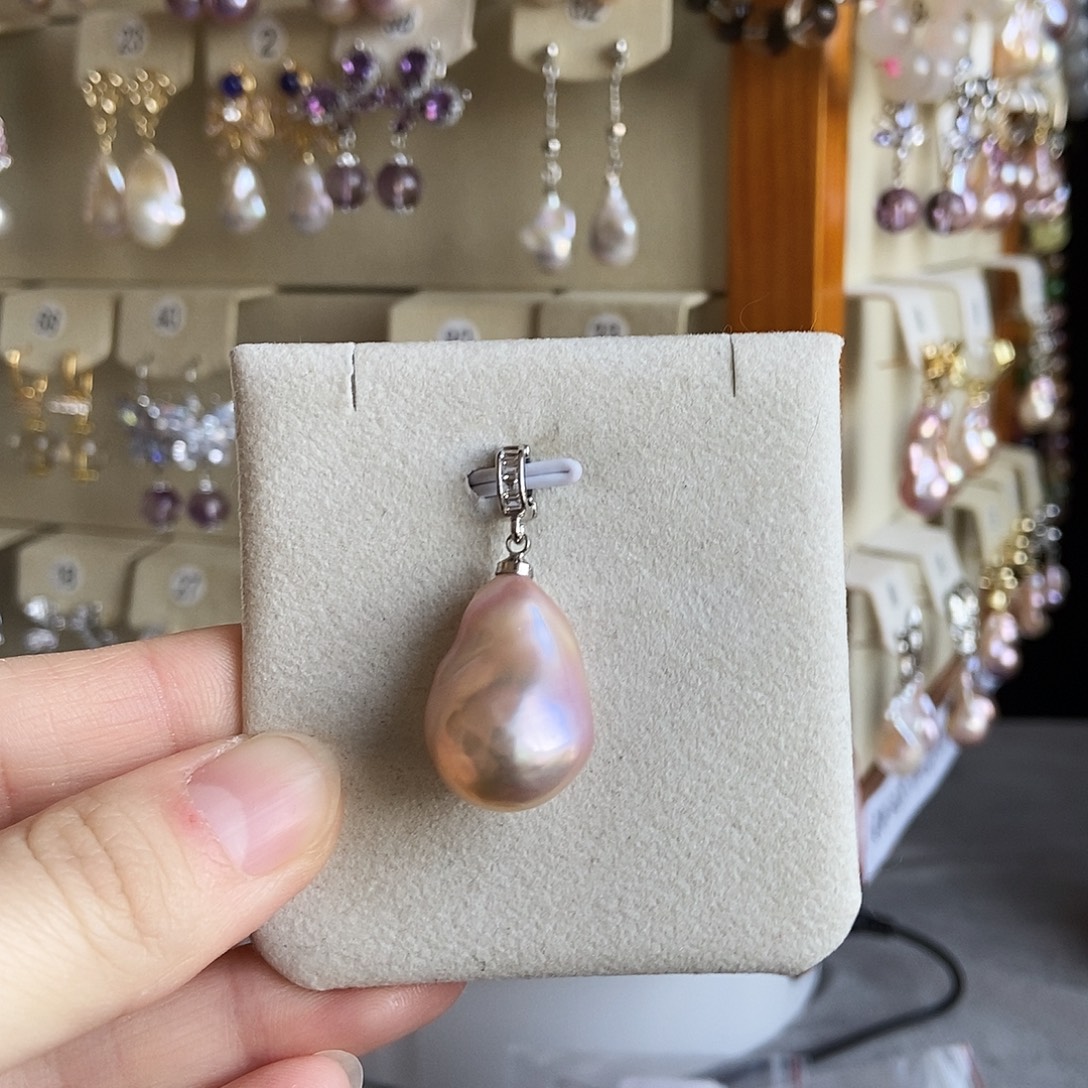 合金淡水珍珠吊坠(不含链)特价1607