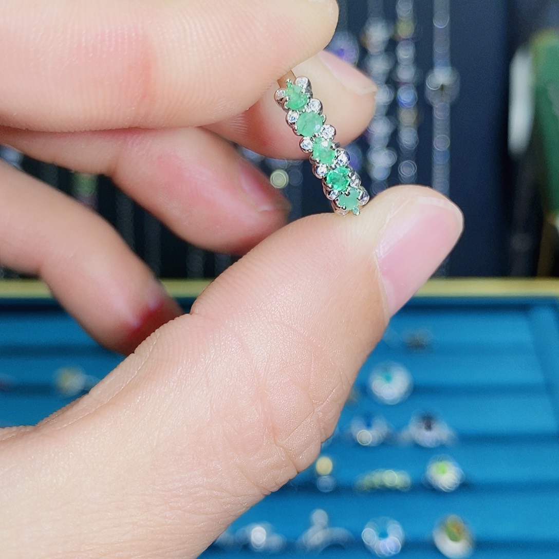 紫晶珠宝半成品银S925镶嵌