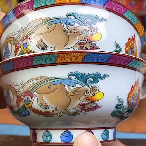 景德镇陶瓷藏式茶碗