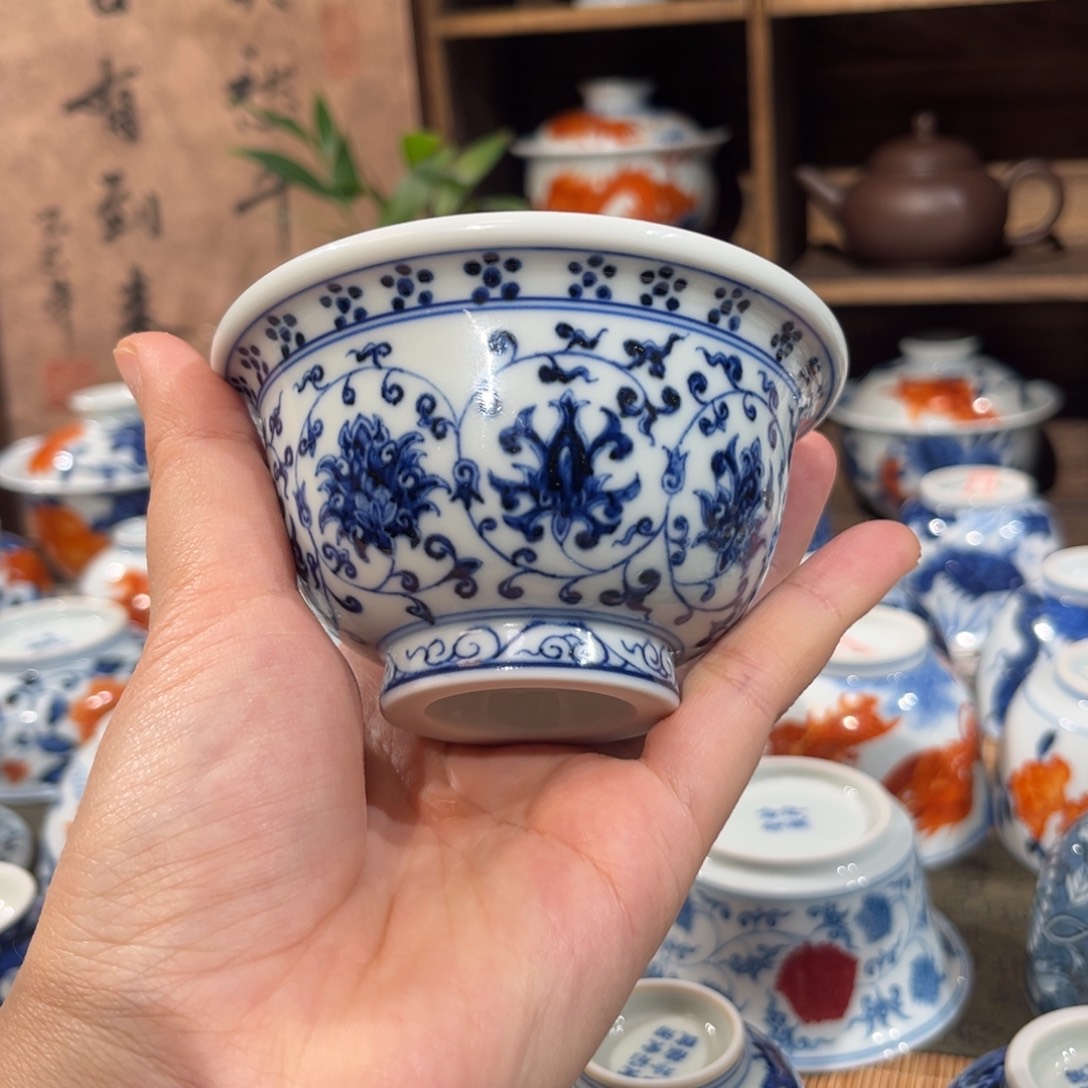 景德镇柴窑主人压手杯