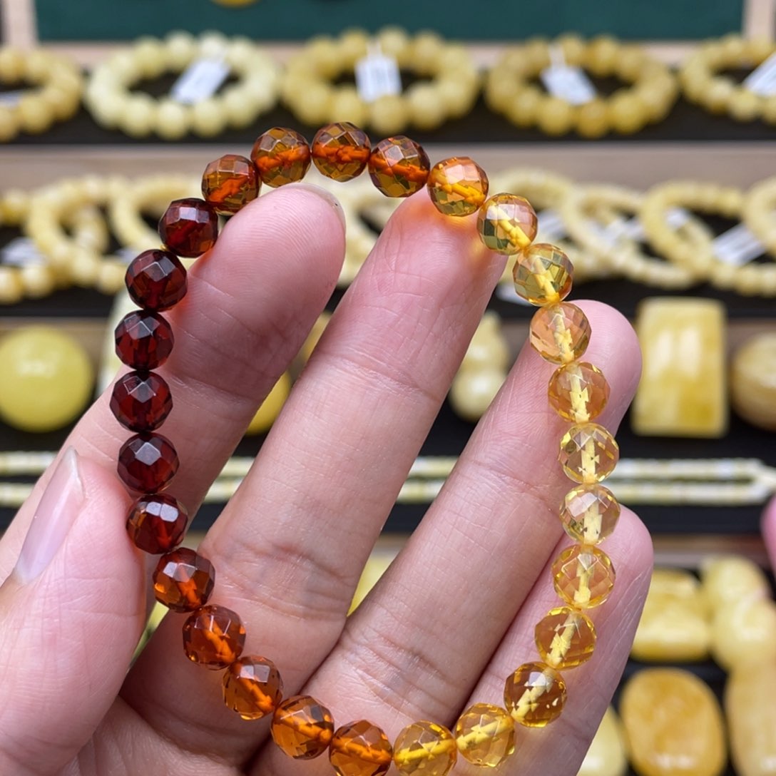 琥珀裸石未镶嵌琥珀蜜蜡