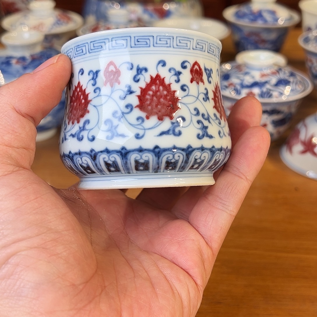 景德镇岚溪釉里红瓷器