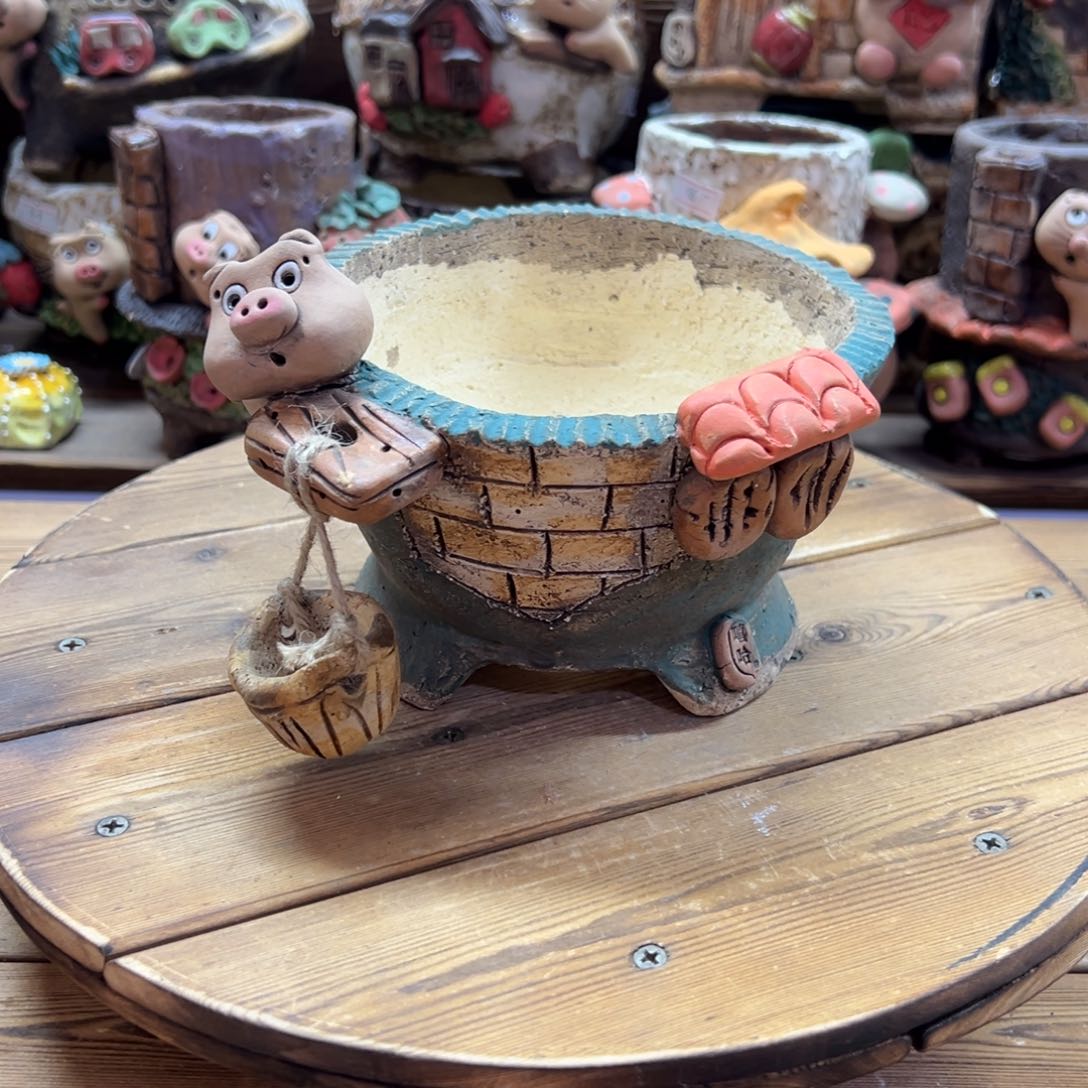 嘻哈多肉花盆百搭