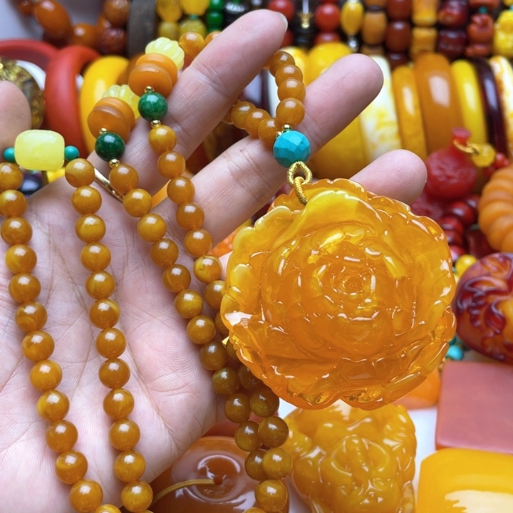 树脂制品47号大花毛衣链