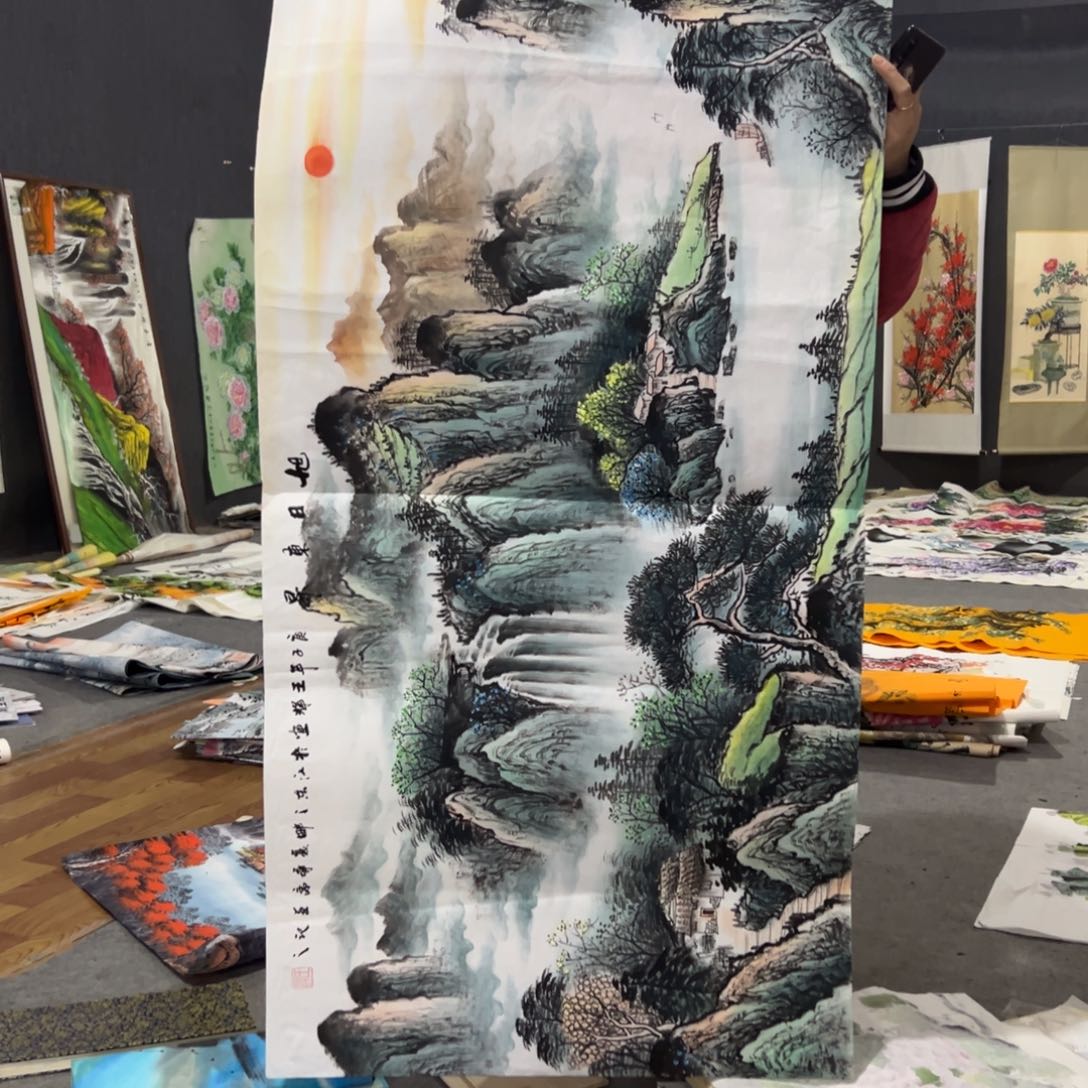 国画国画作品画心一张