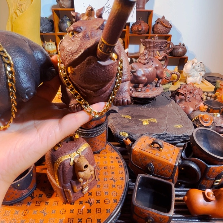 C***g紫砂茶壶出手工制作过程可