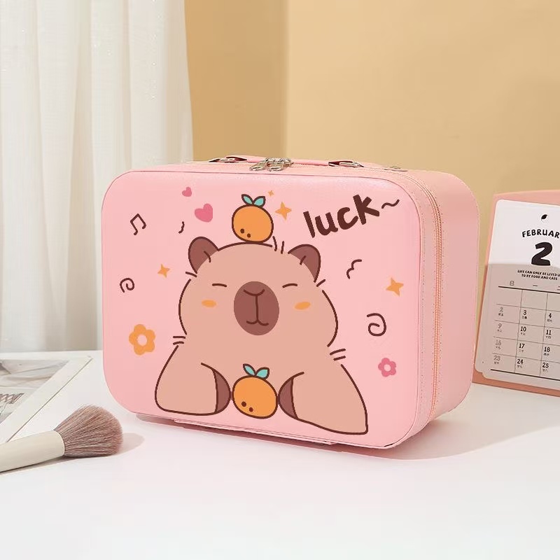 slo大容量手提化妆收纳箱便携旅游