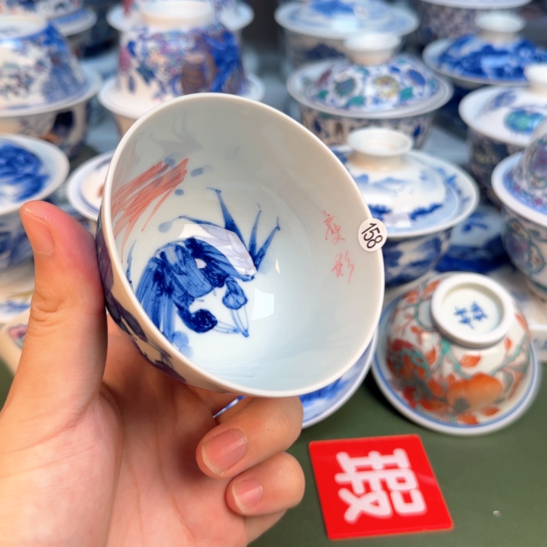 彦祖纯手工手绘茶具158变形