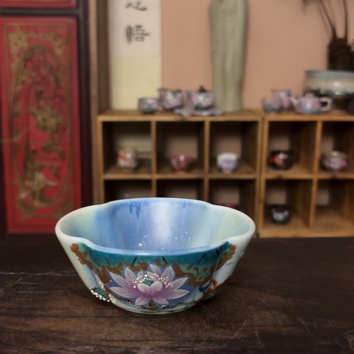 柴烧纯手工手绘陶瓷