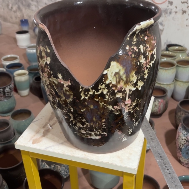 花盆紫砂口径25高度30一只