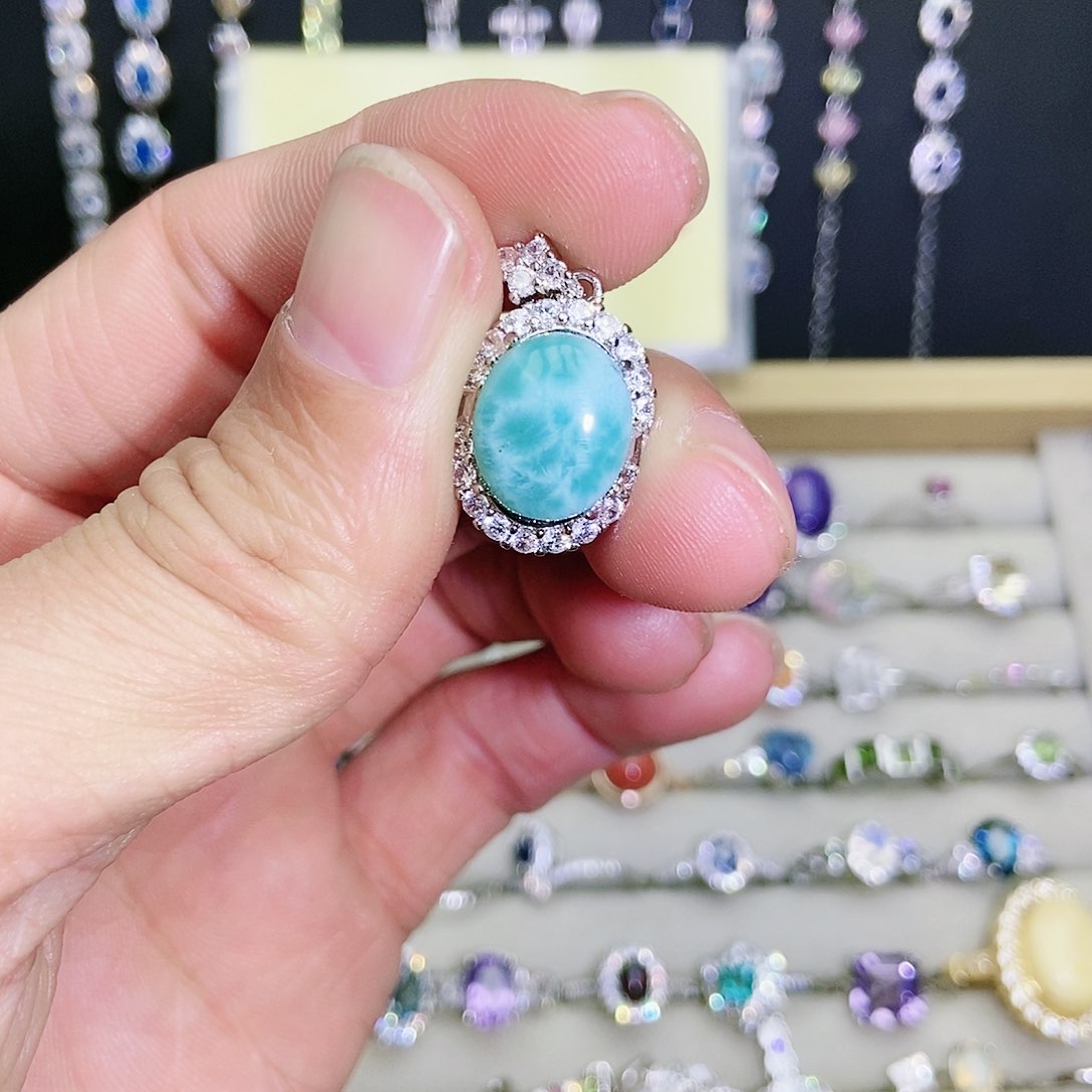 【闪购商品】未镶嵌针钠钙石（海纹石）吊坠(不含链)