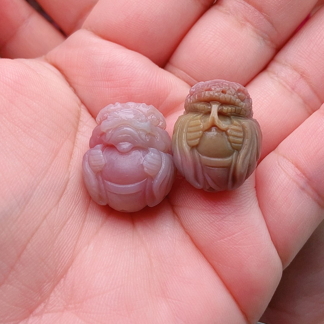 玛瑙/玉髓珠宝半成品未镶嵌紫*牙