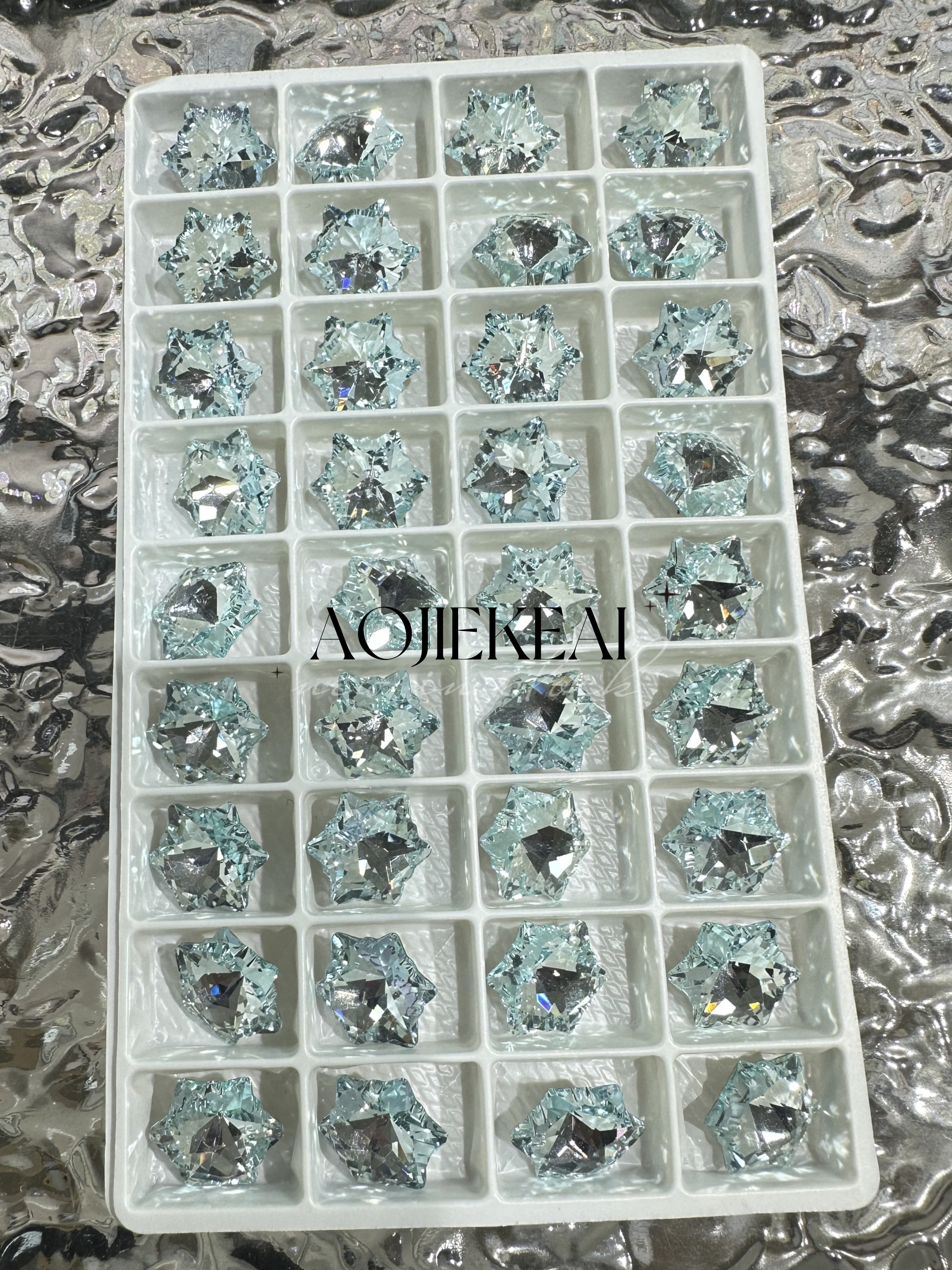 异形钻大合集【奥捷】仅次于华子超闪仿华高品质彩色冰透美甲钻