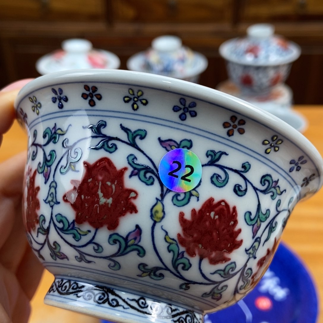 手绘现代茶具非古董