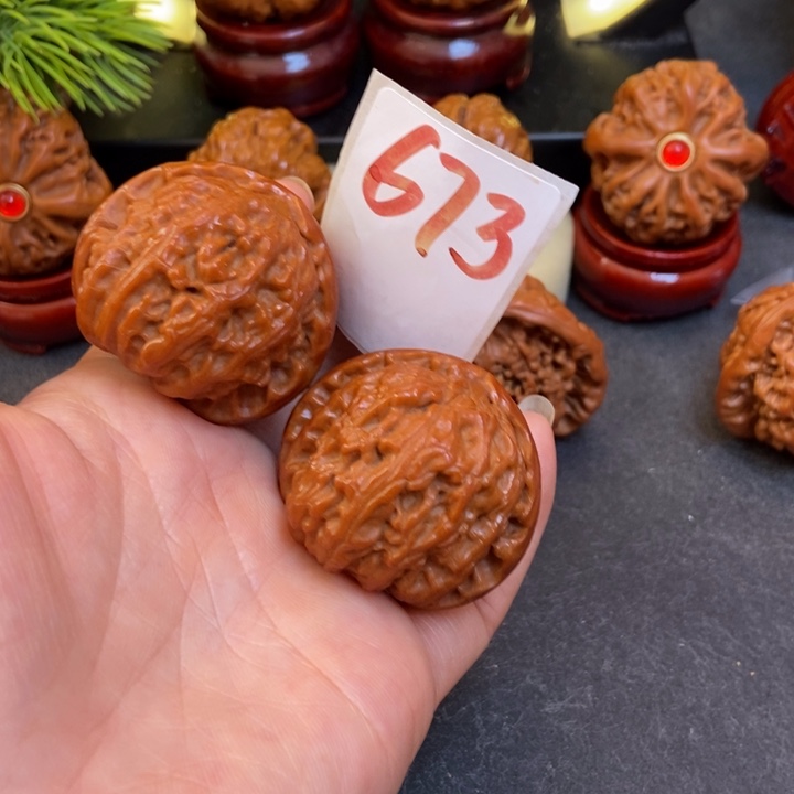 文玩核桃把件41白狮子673