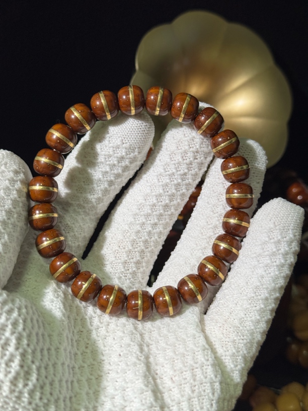 《菩念出品》实心鼠红鼠紫金鼠金腰带10mm