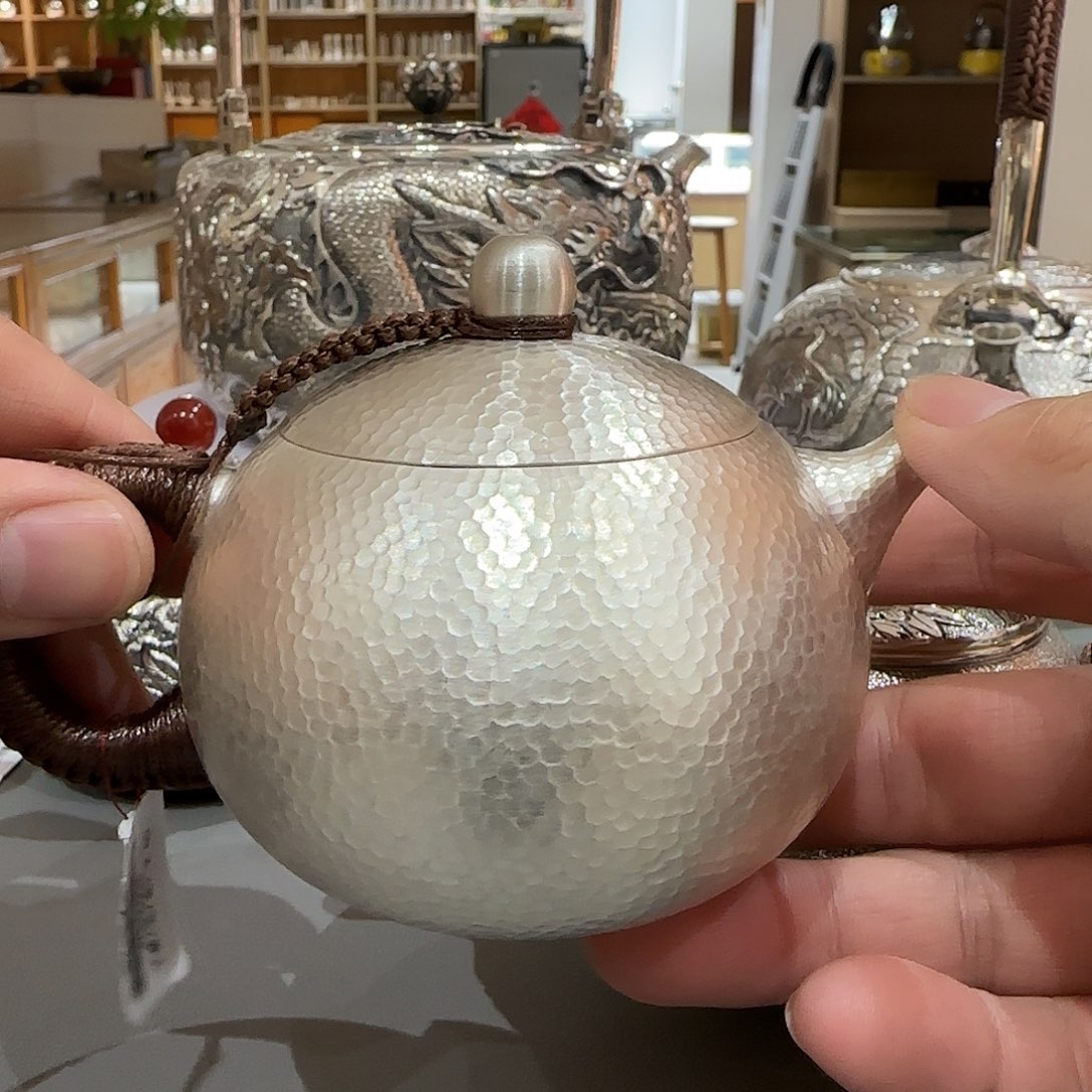 精品西施泡茶壶 足银999