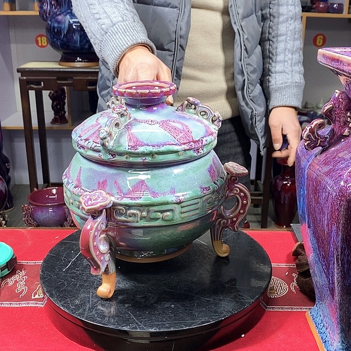 瓶中国神垕精品钧瓷