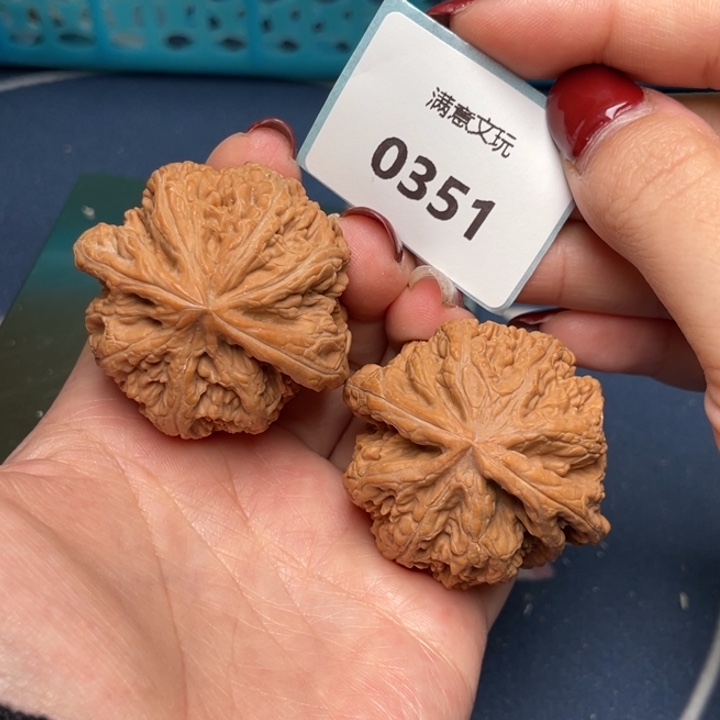 文玩核桃把件粗筋45