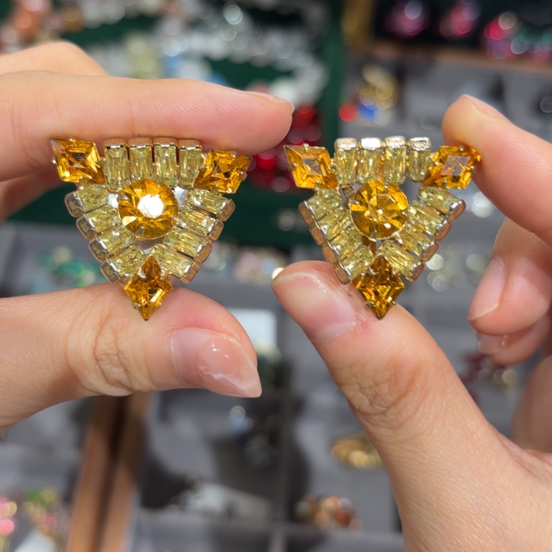 合成碳硅石纯铜耳夹