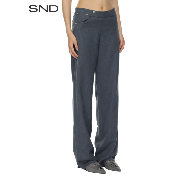  【SNDPALOMA WOOL 设计师品牌】SND SS25直筒西装长裤