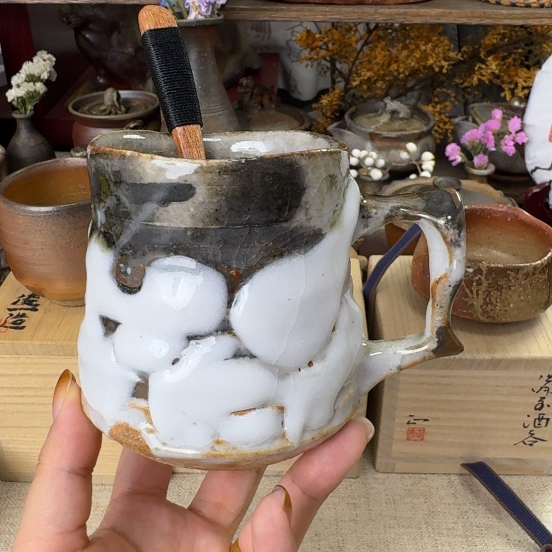 备前烧 马场隆志 马克杯