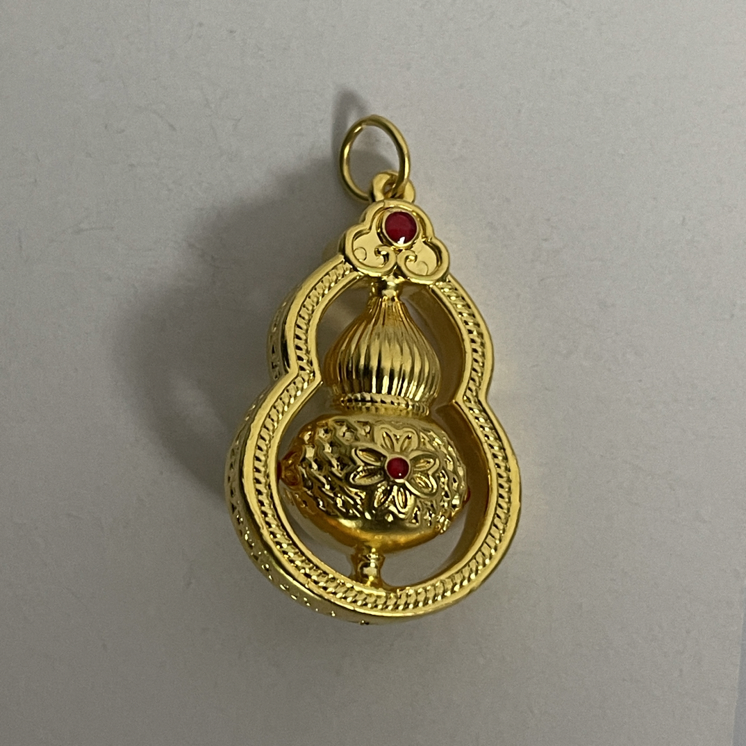 带彩转运葫芦无氰工艺足金999