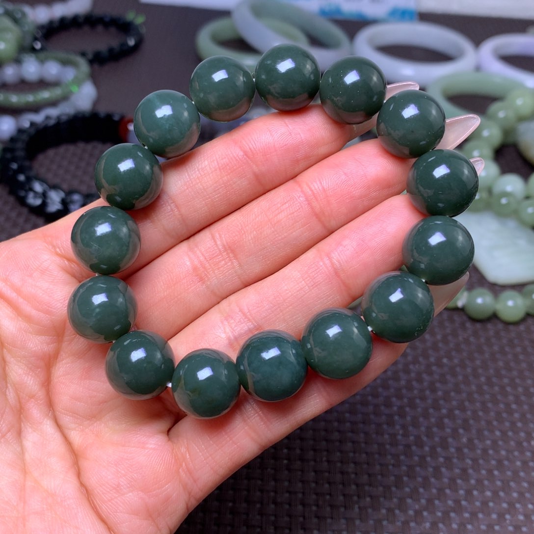 未镶嵌手串和田玉卡14