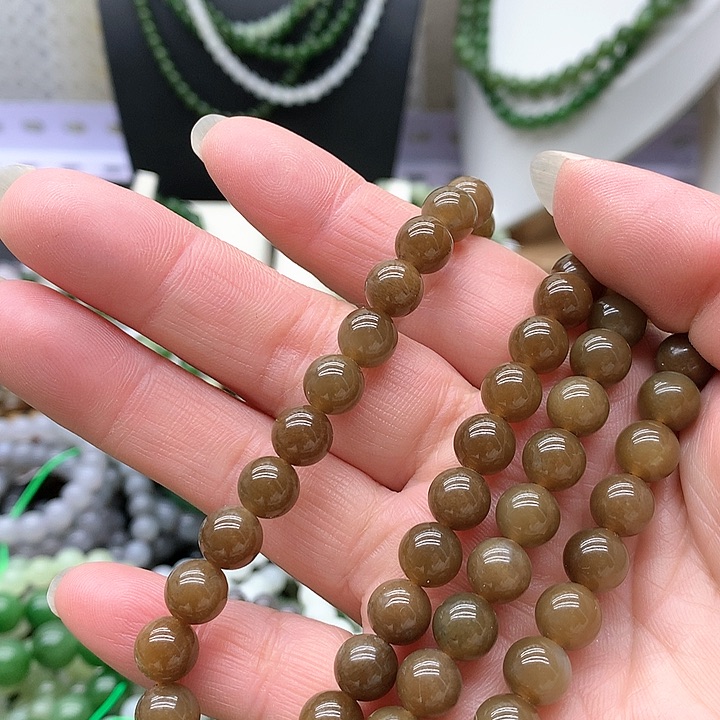 【闪购商品】和田玉手链未镶嵌狼*?8圈