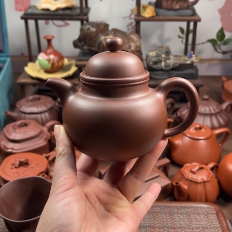 紫泥茶壶天*原矿紫泥250毫升