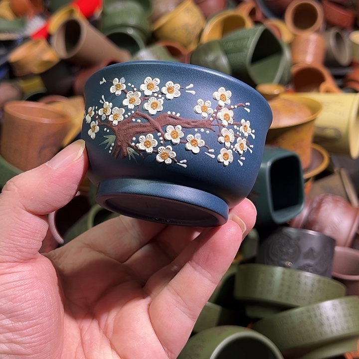 紫砂茶杯全手工紫砂主人杯