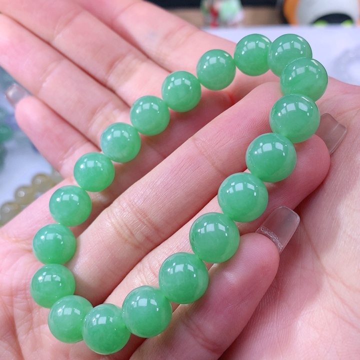 翡翠手链未镶嵌玫****】翡翠