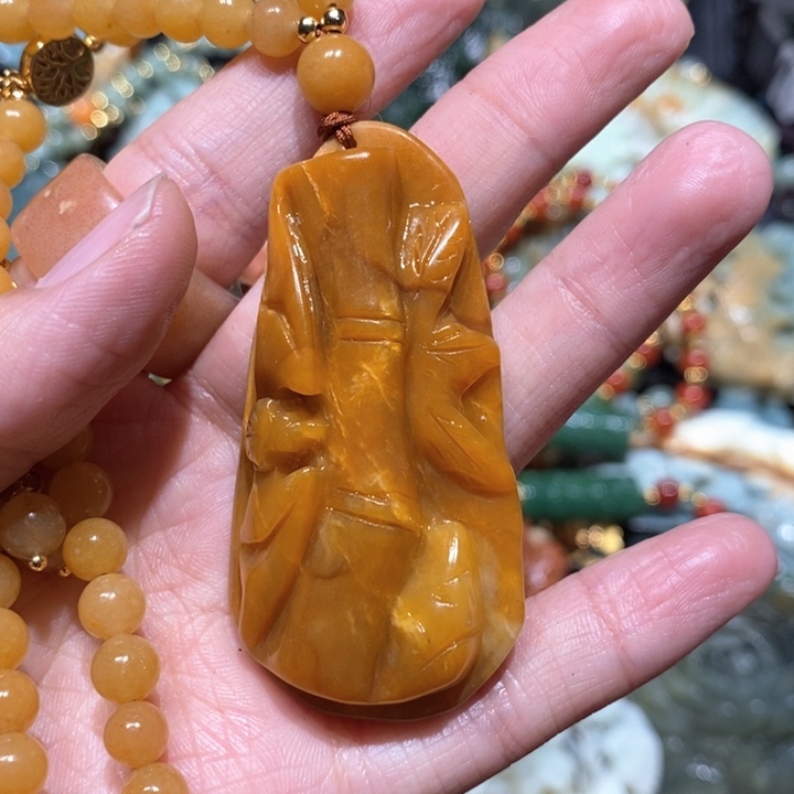 岫玉毛衣链未镶嵌
