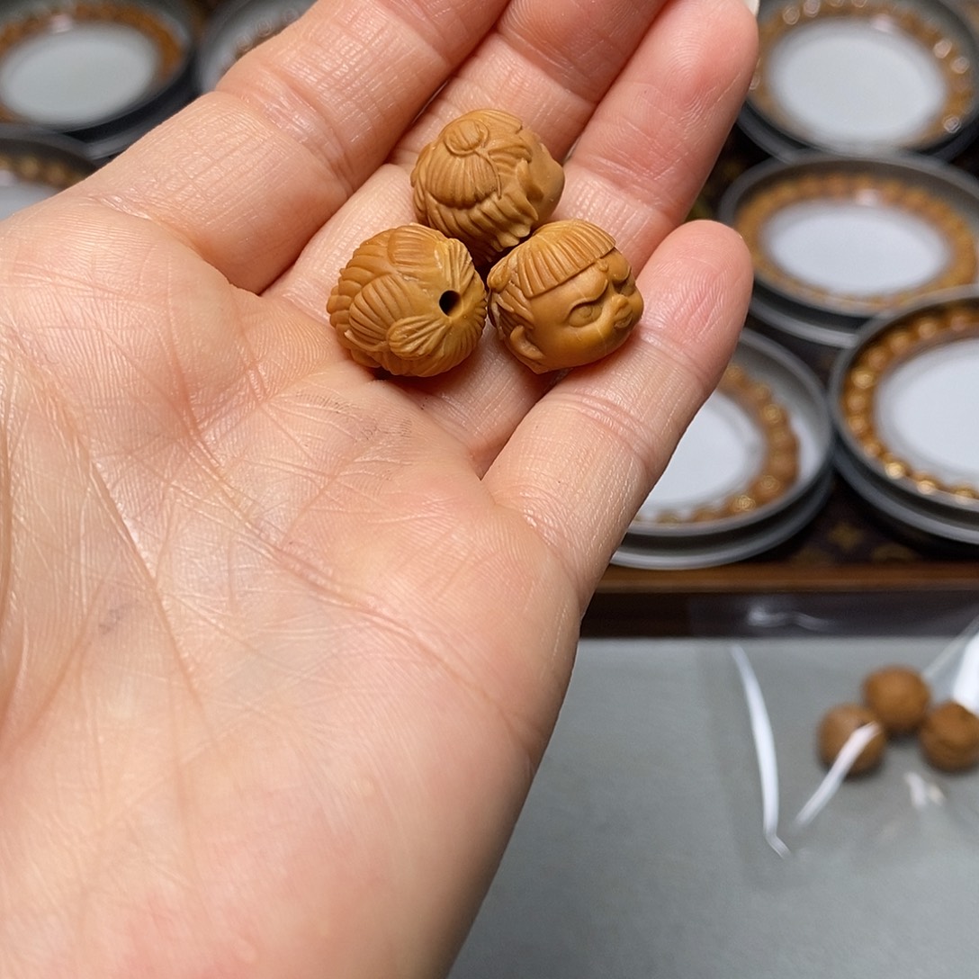 猴头核桃手串331号15左右三颗哪吒全品